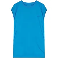 juun.j t-shirt en coton à logo brodé - bleu