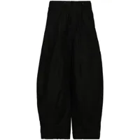 needles pantalon ample en coton à coupe courte - noir