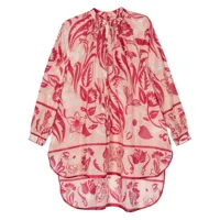 f.r.s for restless sleepers chemise en coton tizio à fleurs - rose
