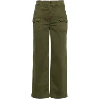 frame pantalon droit à taille haute - vert