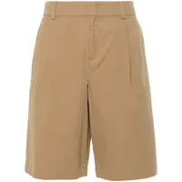 vince tailored cotton shorts - tons neutres