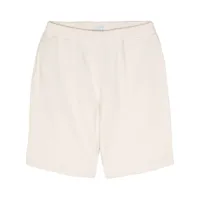 sunspel seam-detail cotton shorts - tons neutres