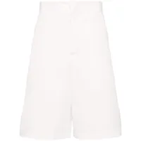 oamc organic cotton bermuda shorts - blanc