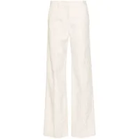 valentino garavani pantalon de tailleur floqué - blanc