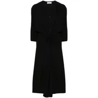 lemaire robe-chemise à coupe oversize - noir