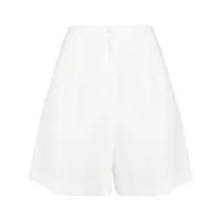 forte forte high-waist bermuda shorts - blanc