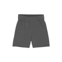 molo mini-logo tag jersey shorts - gris