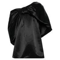 simone rocha robe courte à nœud oversize - noir