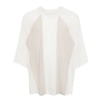 julius panelled cotton t-shirt - blanc