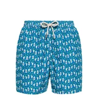 mc2 saint barth gin time-print swim shorts - bleu
