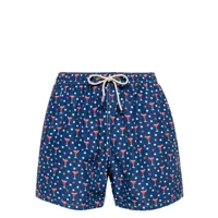mc2 saint barth daiquiri strawberry-print swim shorts - bleu