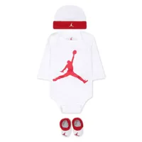 jordan kids jumpman-print body set - blanc