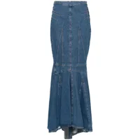 etro jupe en jean à design sirène - bleu