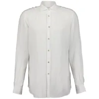 boglioli chemise en lin à manches longues - blanc
