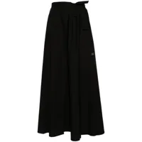 twinset jupe portefeuille à coupe longue - noir