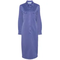 max mara robe-chemise cennare à coupe ample - violet