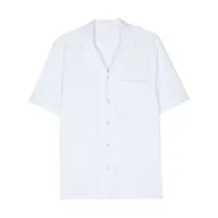 xacus chemise à col cubain - blanc