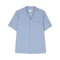 xacus chemise à col cubain - bleu