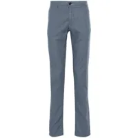 incotex pantalon de costume slim à plis marqués - bleu