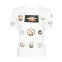 giambattista valli t-shirt en coton à imprimé graphique - blanc