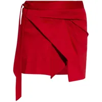 isabel marant jupe portefeuille berenice - rouge