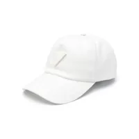 valentino garavani chapeau en coton à logo appliqué - blanc