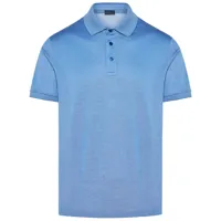 paul & shark short-sleeves cotton polo shirt - bleu