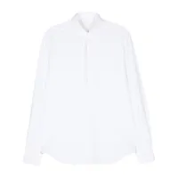 xacus chemise à col italien - blanc