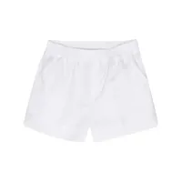 p.a.r.o.s.h. pressed-crease poplin shorts - blanc