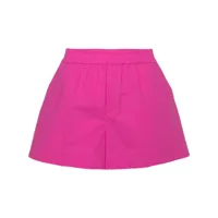p.a.r.o.s.h. elasticated-waist cotton shorts - rose