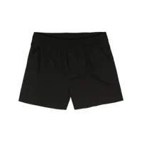 p.a.r.o.s.h. pressed-crease poplin shorts - noir