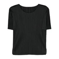 pleats please issey miyake t-shirt monthly colors march - noir