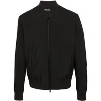 zegna zip-up bomber jacket - noir
