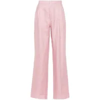 tagliatore pantalon droit à plis marqués - rose