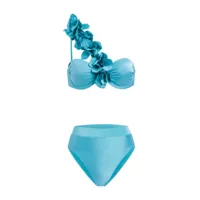 patbo bikini à fleurs - bleu