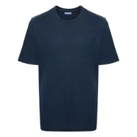 jacob cohën logo-embroidered cotton blend t-shirt - bleu