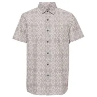 pendleton chemise en coton à imprimé graphique - gris