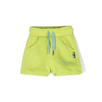 john richmond junior short de sport en coton à logo imprimé - vert