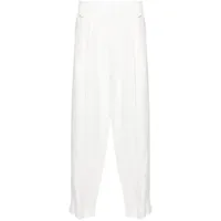 costumein pantalon court en lin - blanc
