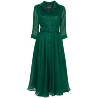 samantha sung robe mi-longue aster - vert
