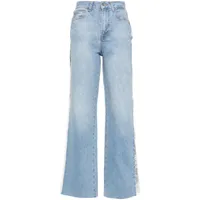 liu jo high-rise straight jeans - bleu