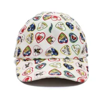 chanel pre-owned casquette valentine (années 2000) - blanc
