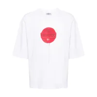 fiorucci t-shirt en coton à logo - blanc