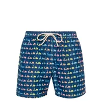 mc2 saint barth vespas-print swim shorts - bleu