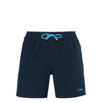 mc2 saint barth logo-embroidered swim shorts - bleu