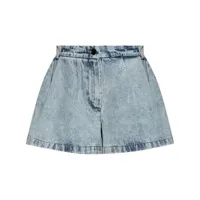 the mannei clichy denim mini shorts - bleu