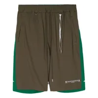 mastermind world colour-block track shorts - vert