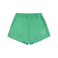 sporty & rich srhwc jersey mini shorts - vert