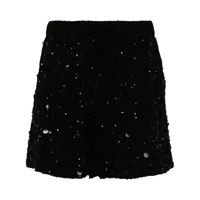 p.a.r.o.s.h. galassia sequin-embellished shorts - noir