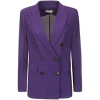 alberto biani blazer à boutonnière croisée - violet